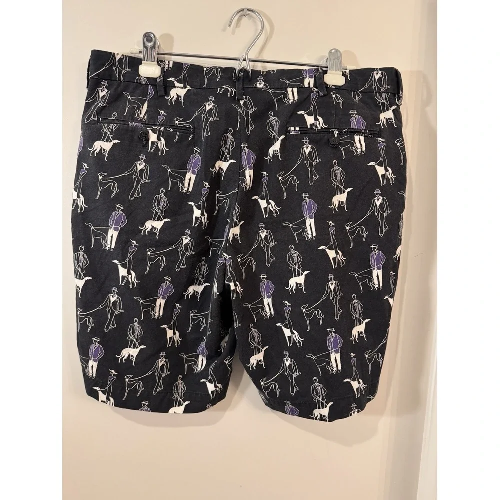 Polo Golf Shorts Ralph Lauren Mens‎ Dog Walk Black Shorts Size 34 Golfer